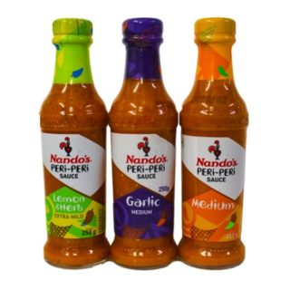 Nando's Peri Peri Lemon &Amp; Herb+Garlic+Medium 250 gms
